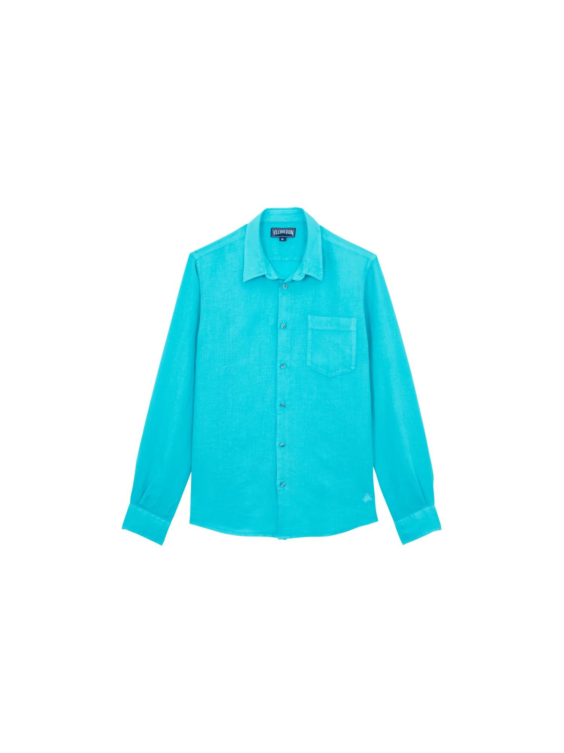 Camicia di Vilebrequin in verde: frontale
