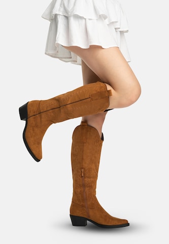 Salinyang Comwboystøvler i brun