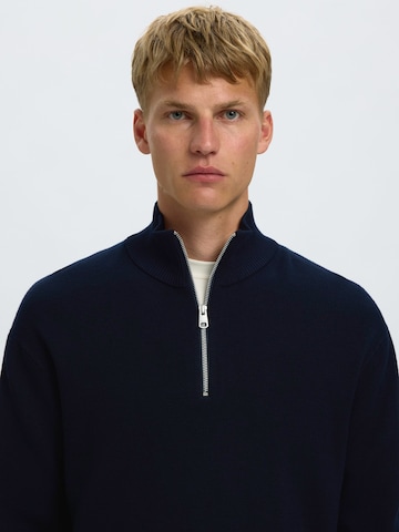 SELECTED - Jersey 'TELLER' en azul