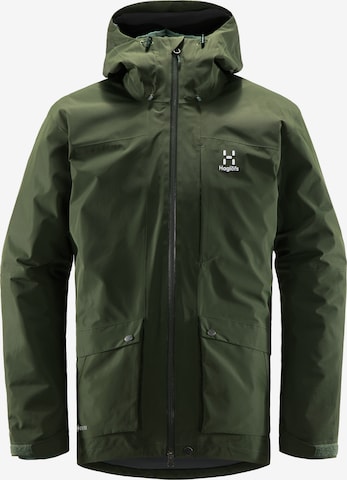Haglöfs Outdoor jacket 'Älv 3-in-1 Down GTX' in Green: front