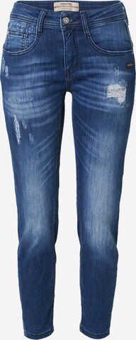 Gang Slimfit Jeans 'Amelie' in Blauw: voorkant