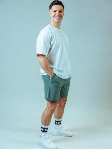 Lifters Slimfit Sportbroek 'Raw Gym Shorts' in Groen