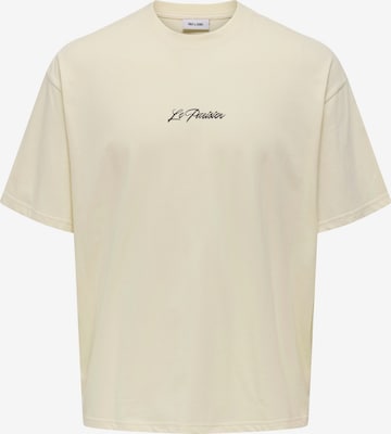 Only & Sons Shirt 'Louis' in Beige: front