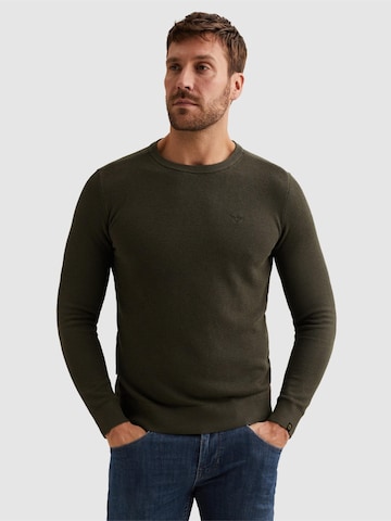 PME Legend - Jersey 'Pullover in cotton/modal' en verde: frente