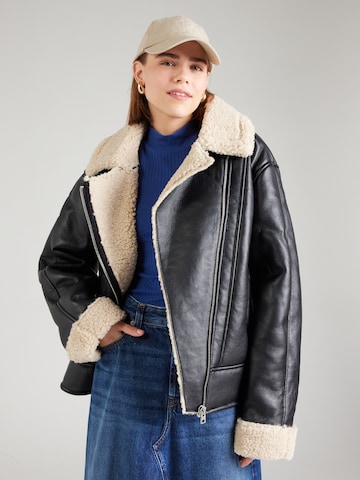 TOPSHOP Winter jacket in Black: front