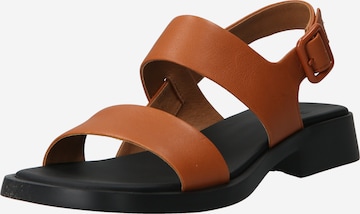 CAMPER Strap Sandals 'Dana' in Brown: front