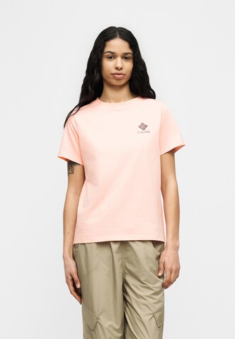 T-shirt fonctionnel 'Rolling Bend™' COLUMBIA en rose : devant