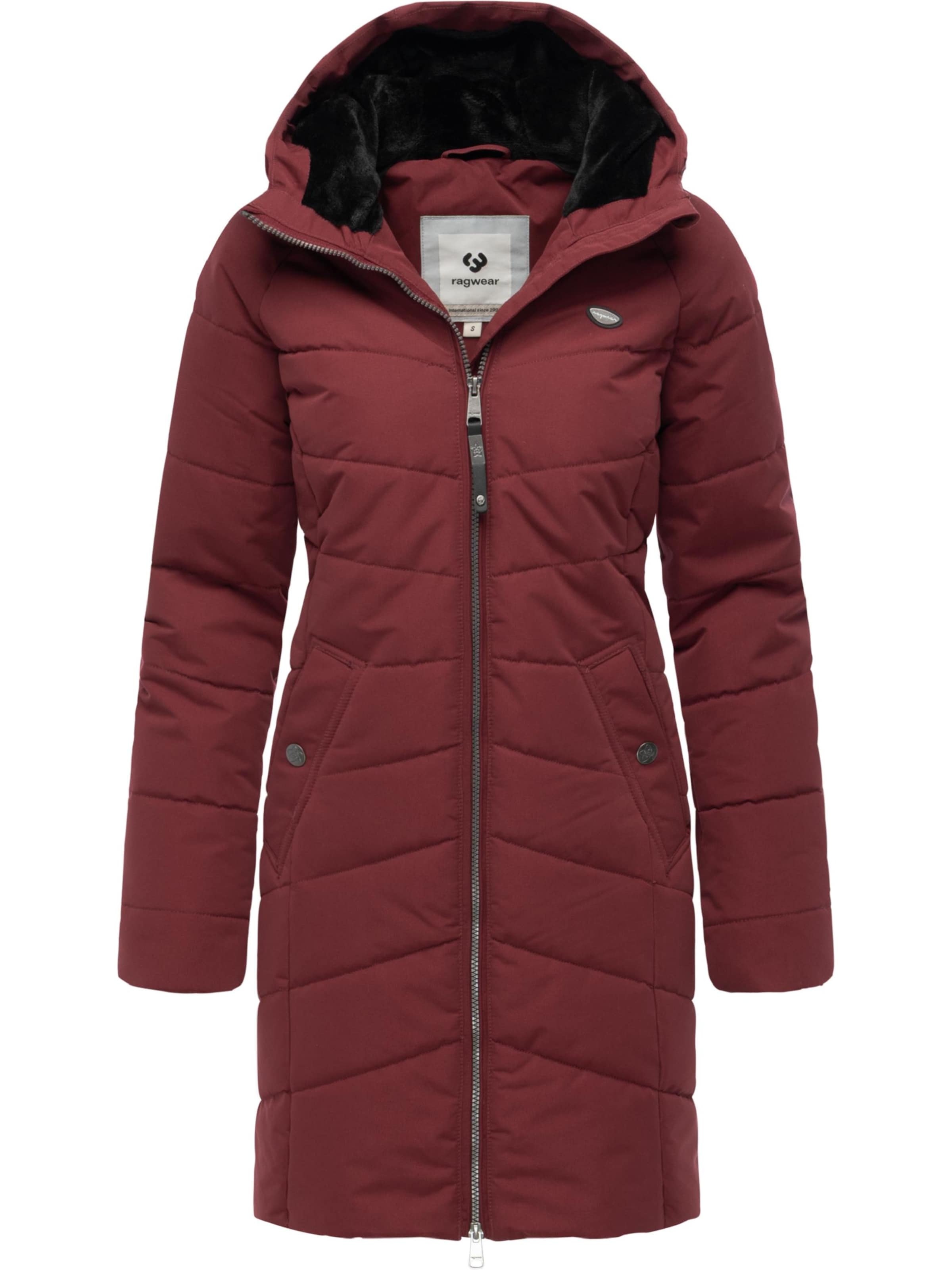 Manteau d’hiver &#x27;Noita&#x27; Ragwear en rouge : devant