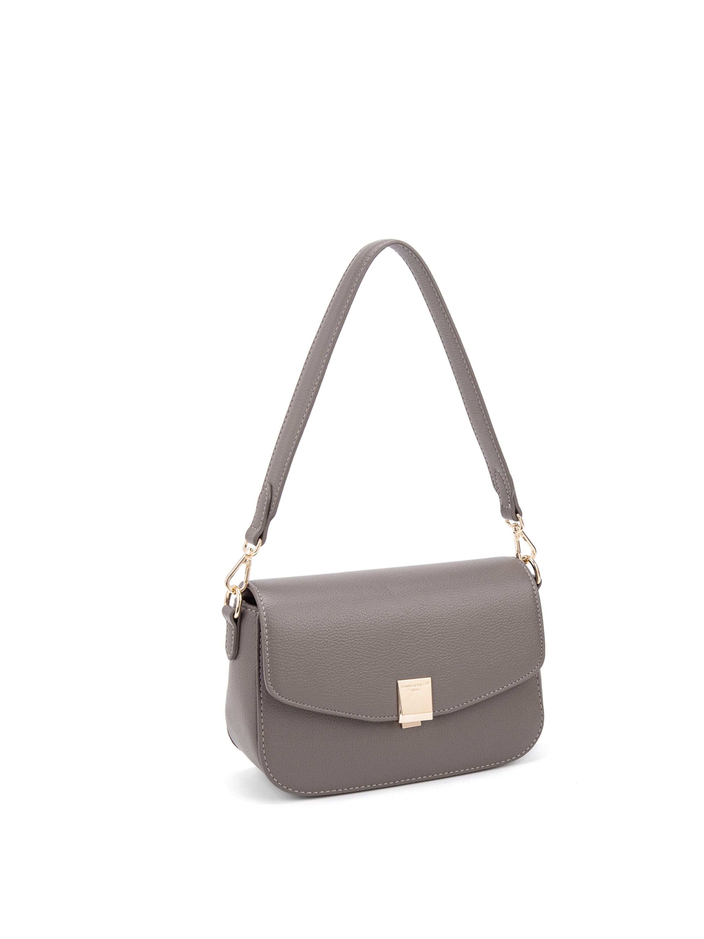 Borsa a spalla 'Borsa a spalla Celestia Elite pelle vegana PU - Chiusura zip' di David Jones in grigio