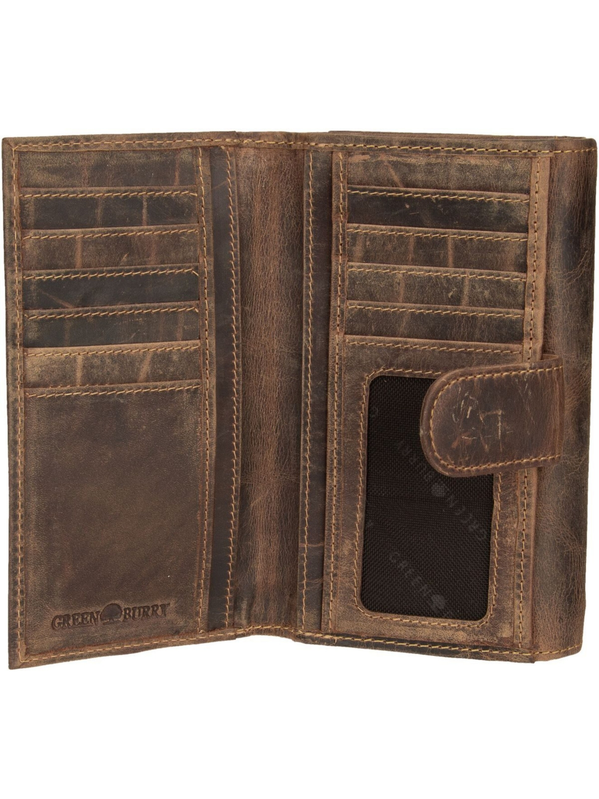 GREENBURRY Portemonnee 'Vintage 1533' in Bruin
