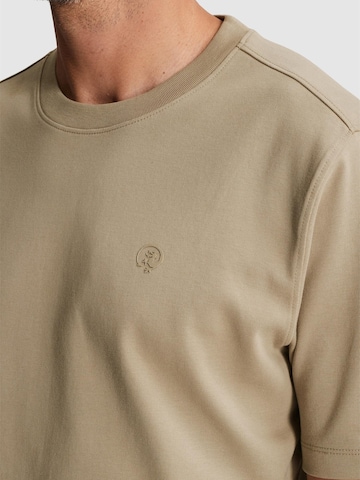 CAST IRON T-shirt 'T-shirt in interlock jersey with crew neck' i beige