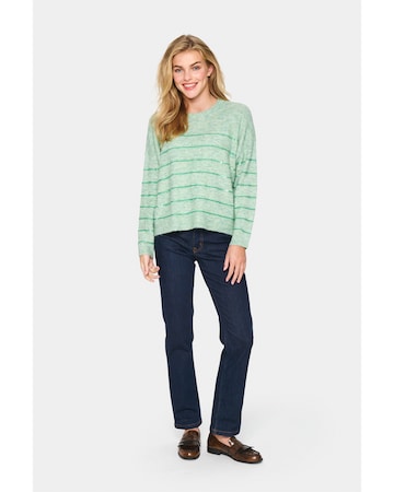 SAINT TROPEZ Pullover 'Zylvier' i grøn