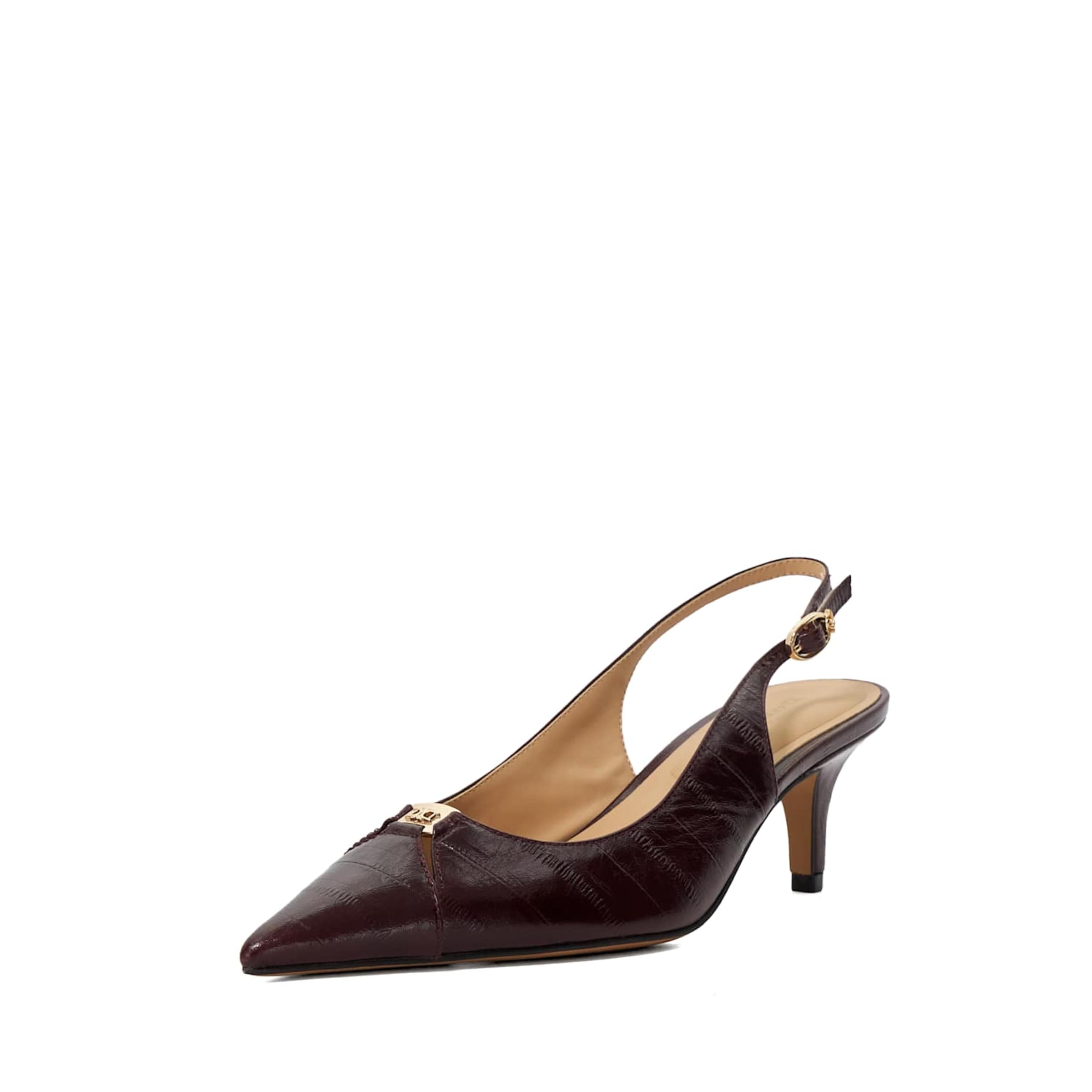 Dune LONDON Slingpumps 'Distinctive' in Rood: voorkant