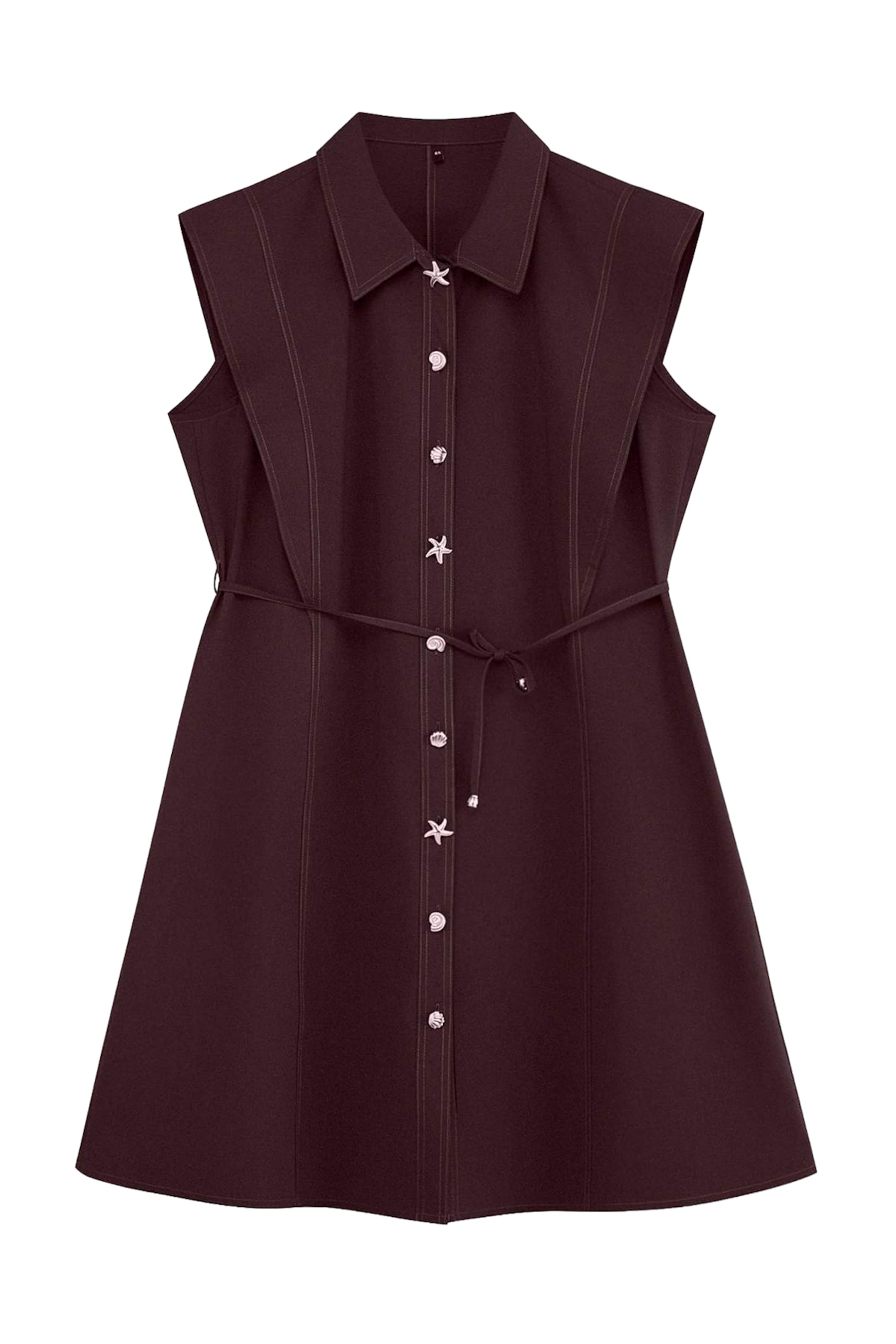 Trendyol Curve Blousejurk in 52 in de kleur Chocoladebruin, Productweergave