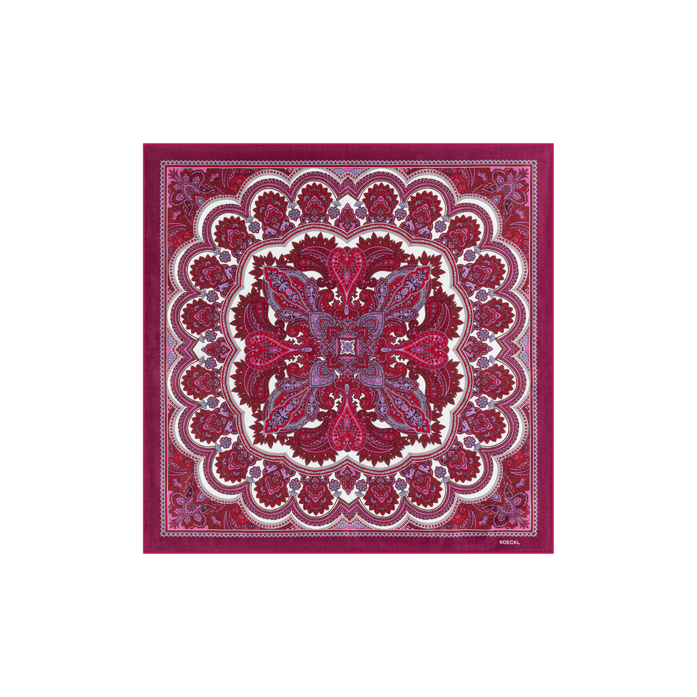 Roeckl Shawl 'FINE PAISLEY NICKY' in Red: front
