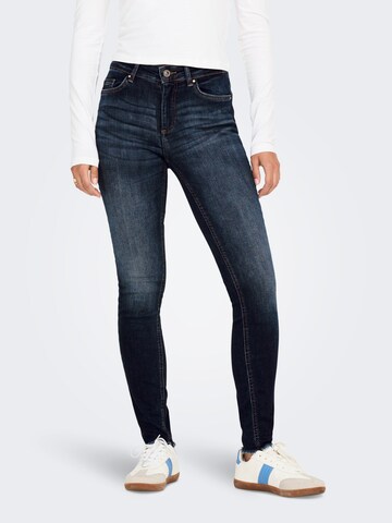 Skinny Jean 'Blush' ONLY en bleu : devant