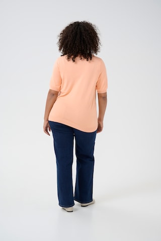KAFFE CURVE Pullover 'Lizzy' i orange