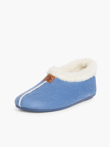 Pisamonas - Zapatillas de casa en azul: frente