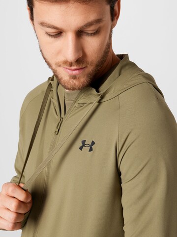 UNDER ARMOUR Training Jacket 'Perforated' in Green