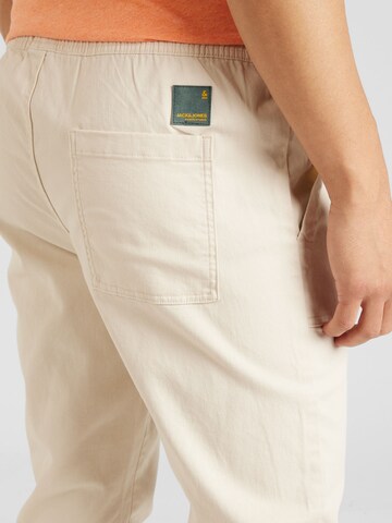 Effilé Pantalon 'GORDON LEWIS' JACK & JONES en beige