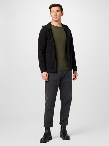 Hackett London Sweatjacka i svart