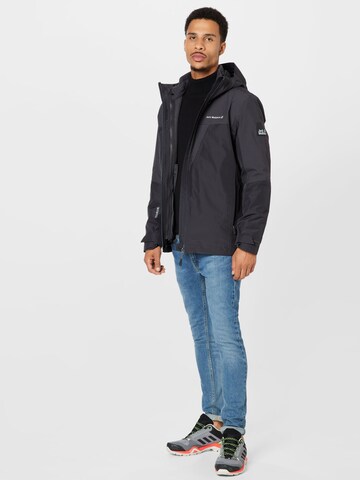 JACK WOLFSKIN Outdoor jacket 'Rhapsody' in Grey