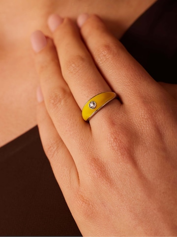 Bague Lucardi en jaune