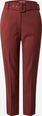 EDITED Tapered Trousers with creases 'Barbara' in Red: front