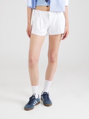 HOLLISTER Loosefit Veckad byxa 'LIVVY' i vit: framsida