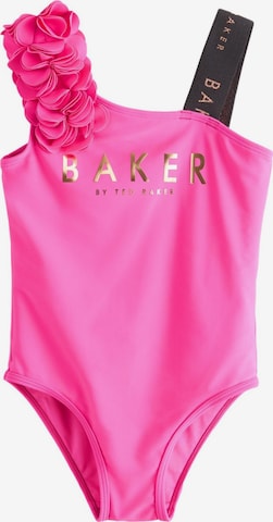 Baker by Ted Baker Badeanzug in Pink: Vorderseite