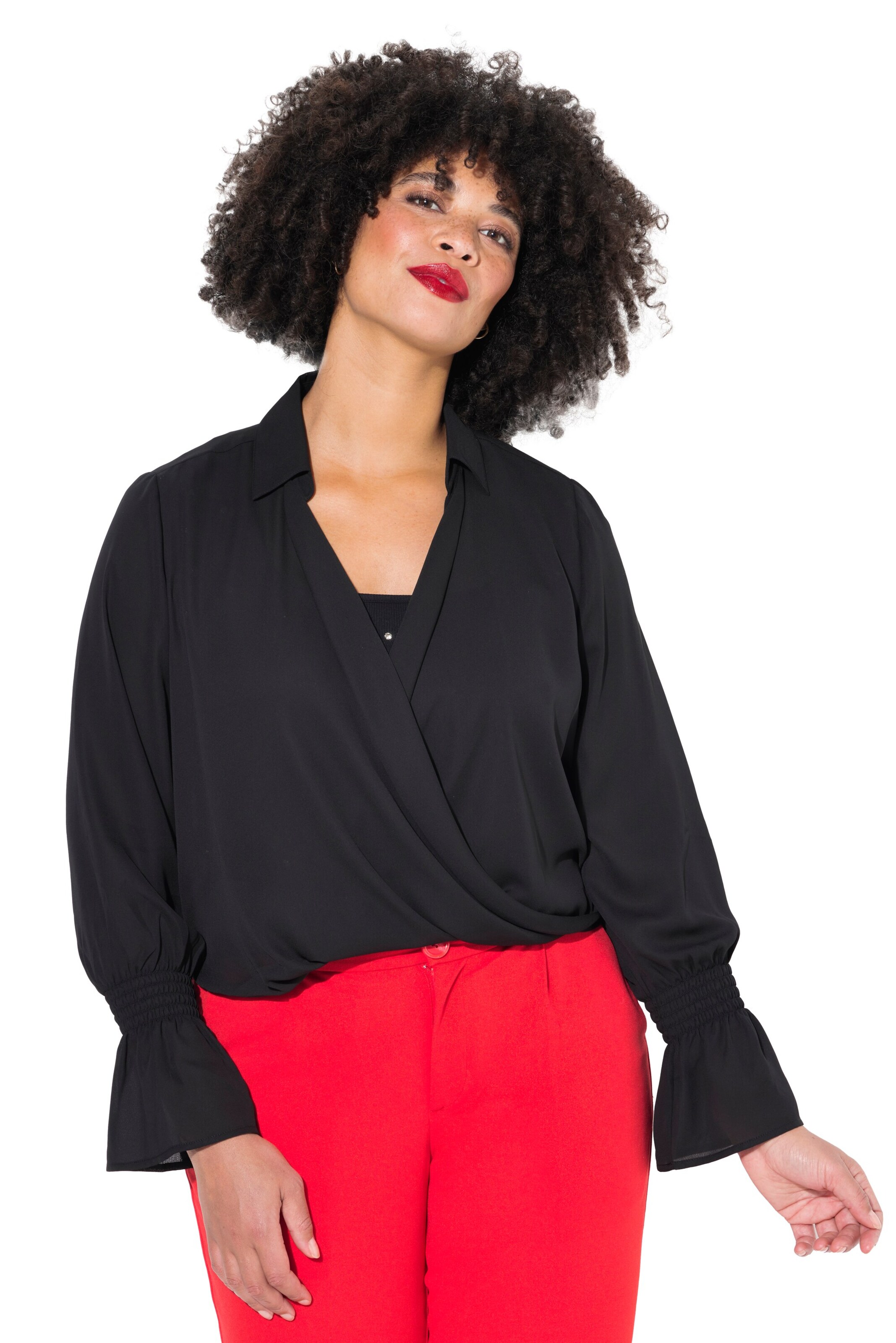 Angel of Style Bluse in Schwarz: Vorderseite