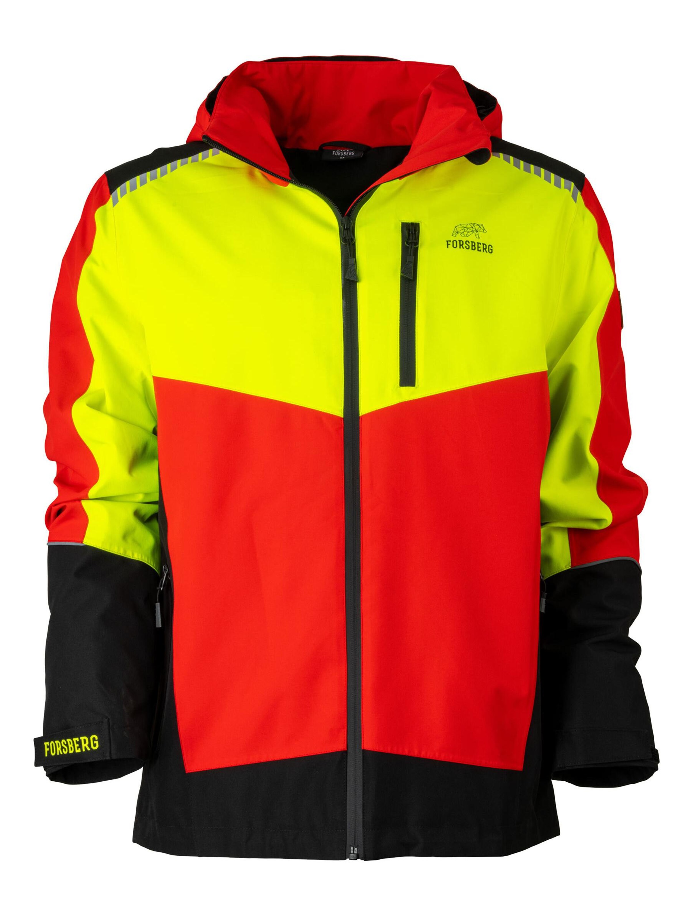 FORSBERG Outdoor jacket 'Warnschutzjacken' in Yellow: front