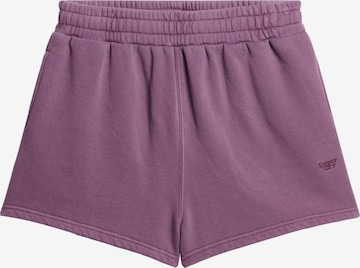 Superdry Broek in Lila: voorkant