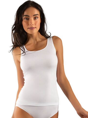 Nina von C. Unterhemd 'Pure' in Weiß: Vorderseite