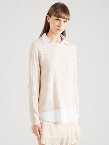 Hailys Shirt 'Si44ra' in Beige: front