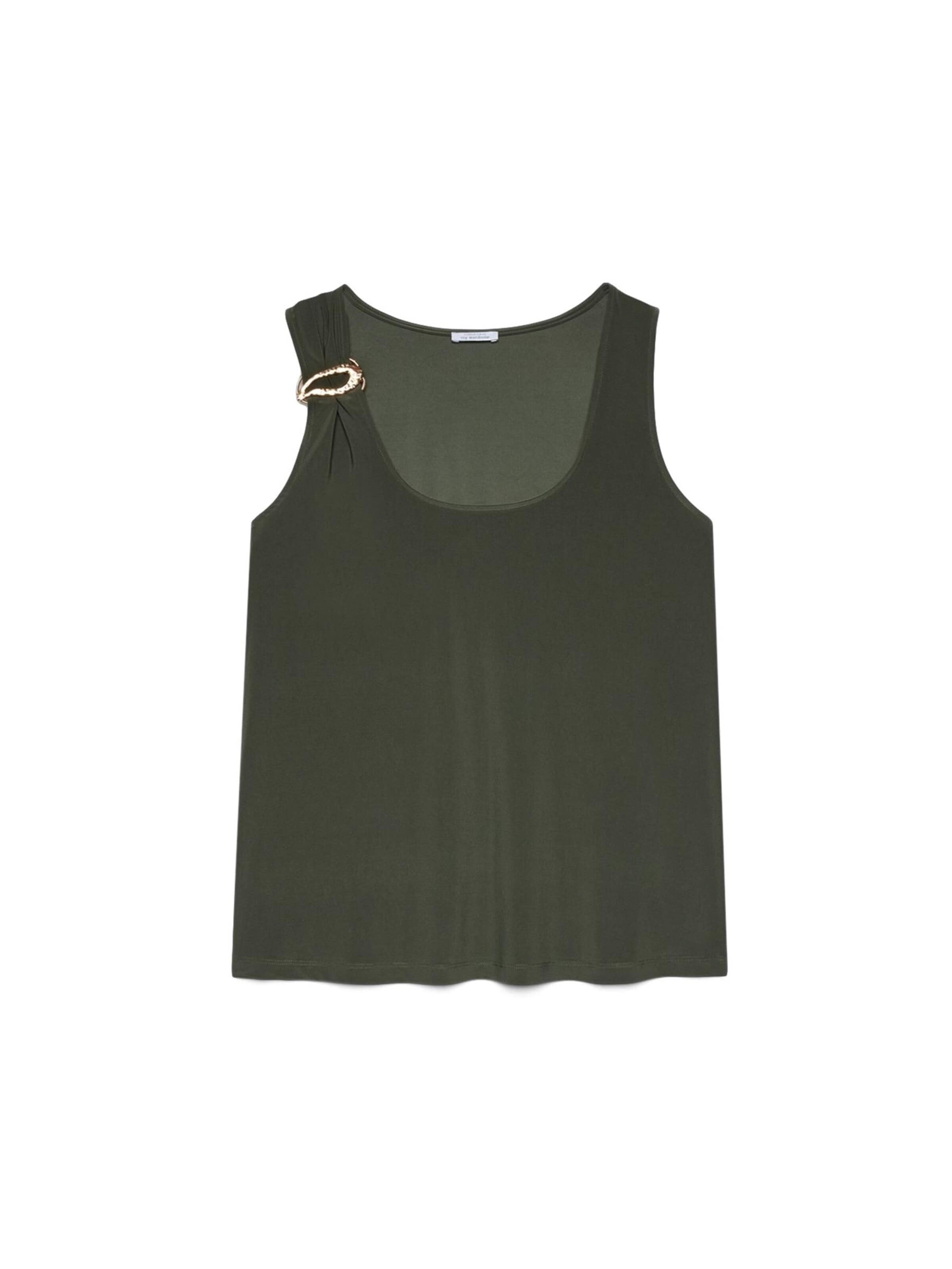 Fiorella Rubino Top in Groen: voorkant