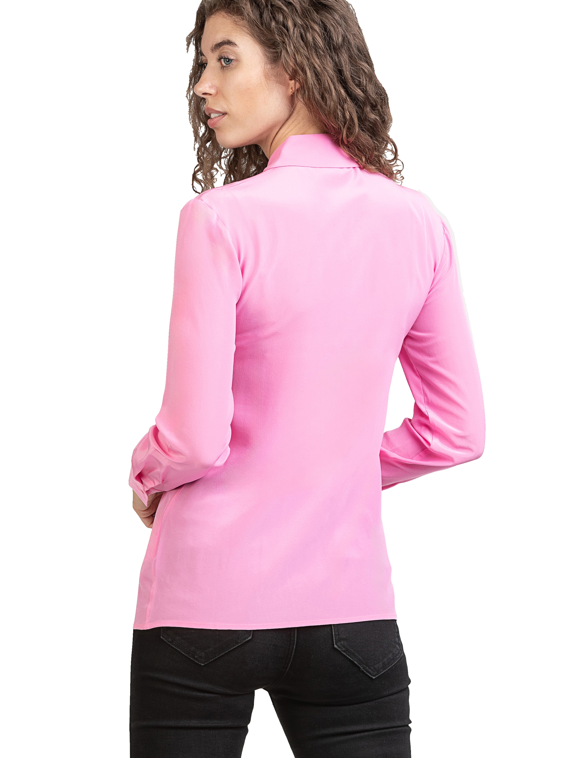 Posh Gear Blouse 'Seidenbluse Collettoseta' in Roze