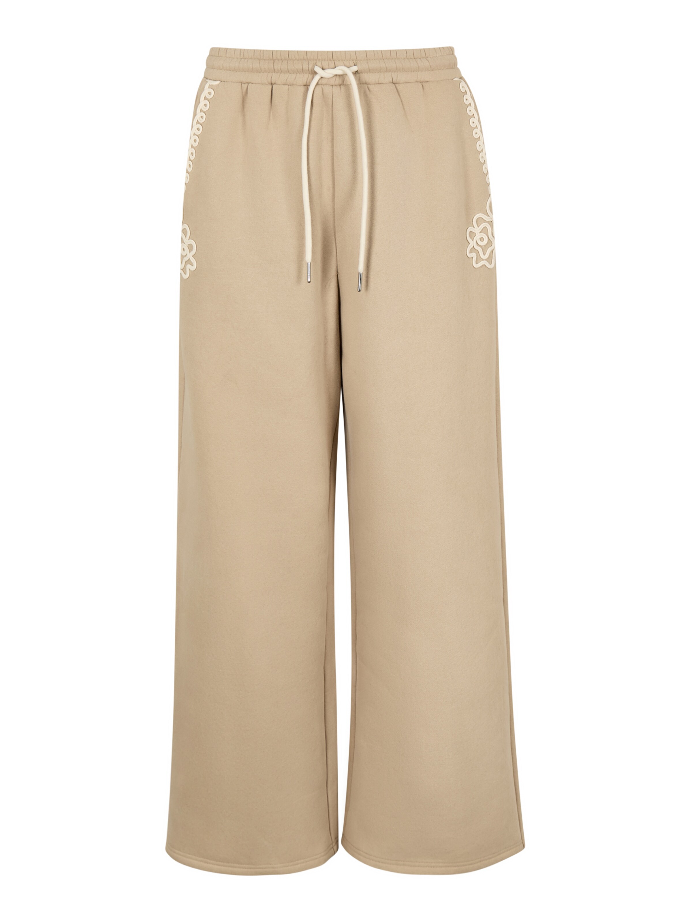 Apricot Regular Pants ' ' in Beige: front