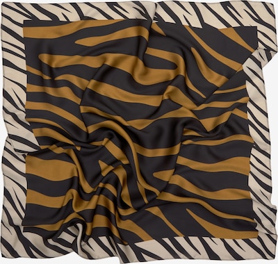 Pull&Bear Tuch in hellbeige / sepia / schwarz, Produktansicht