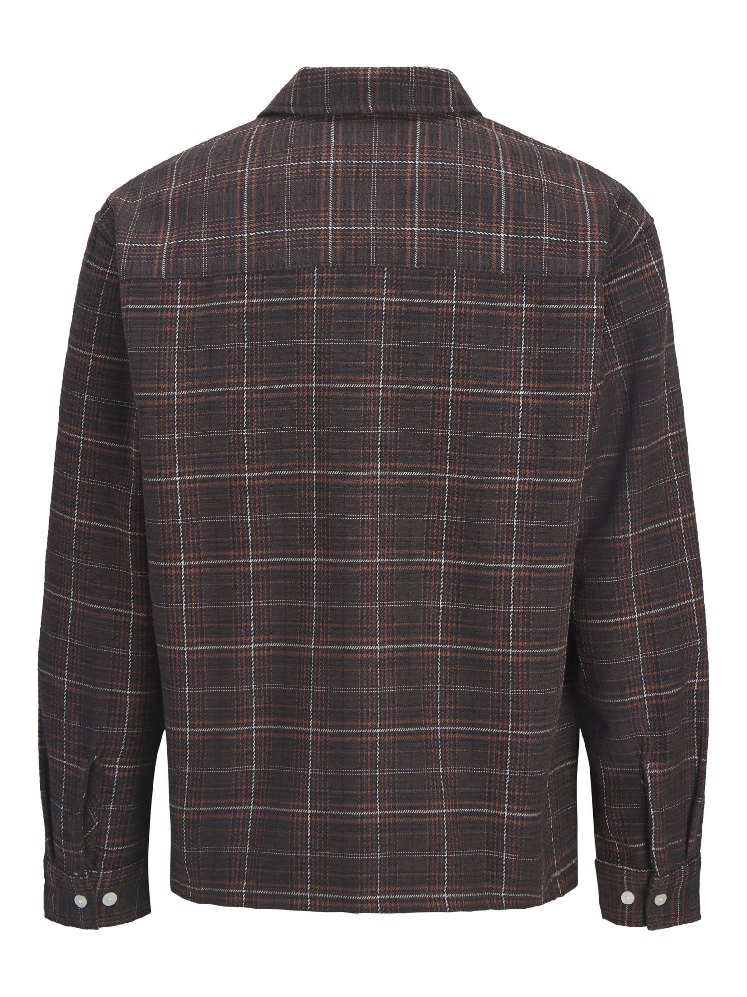 JACK & JONES Regular Fit Hemd in Braun