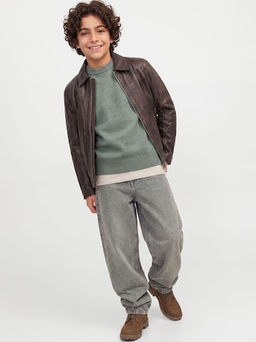 pilka Jack & Jones Junior Plačios klešnės Džinsai 'JJIDAVE JJORIGINAL'