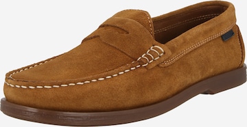 Bianco Мокасины 'Ibiza' в Коричневый: спереди