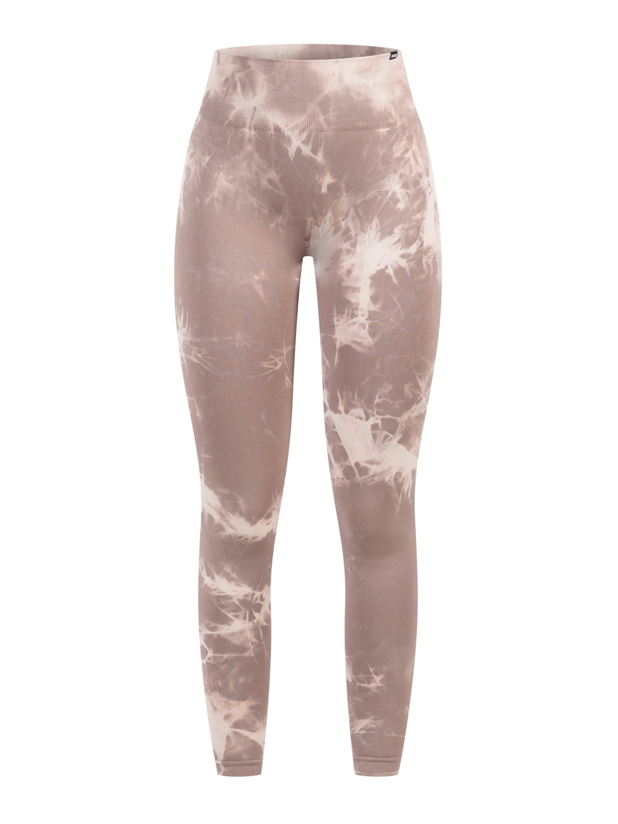 Coupe slim Leggings Smilodox en marron : devant