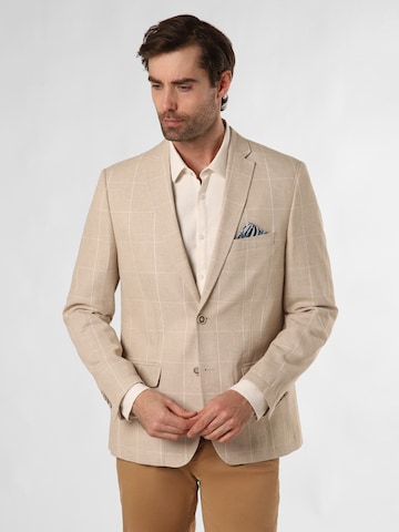 Nils Sundström Regular fit Business Blazer '' in Beige: front