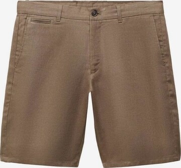 MANGO MAN Pants 'Carp' in Brown: front