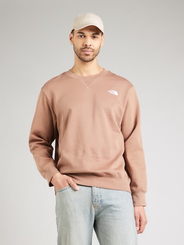 THE NORTH FACE Μπλούζα φούτερ 'ESSENTIAL' σε καφέ: μπροστά