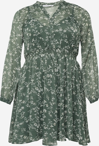 ABOUT YOU Curvy Shirt Dress 'Linda' in Green: front