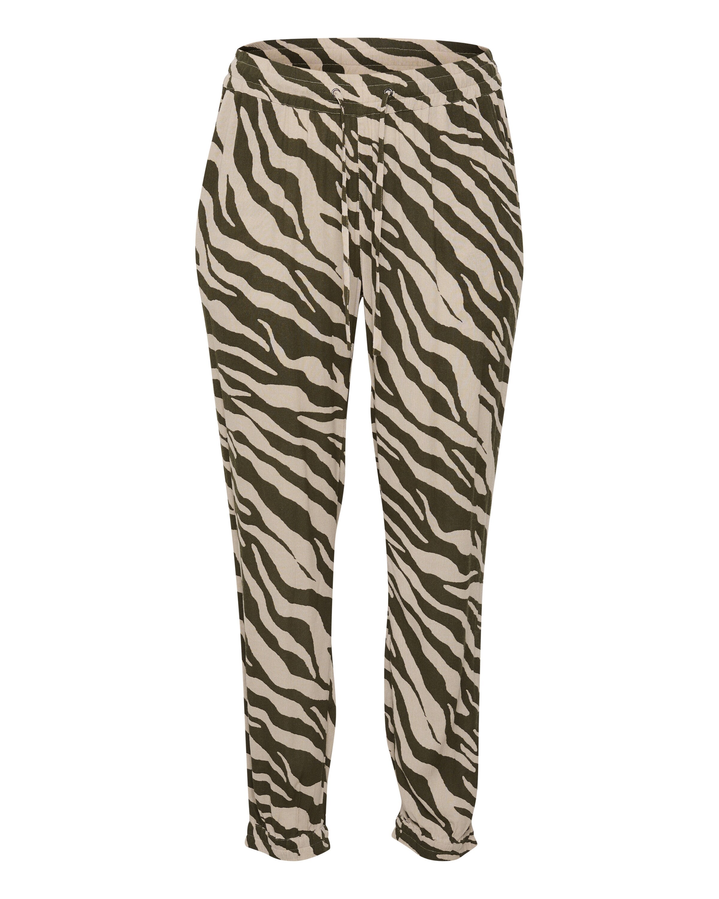 KAFFE CURVE Regular Trousers 'Marca' in Beige: front