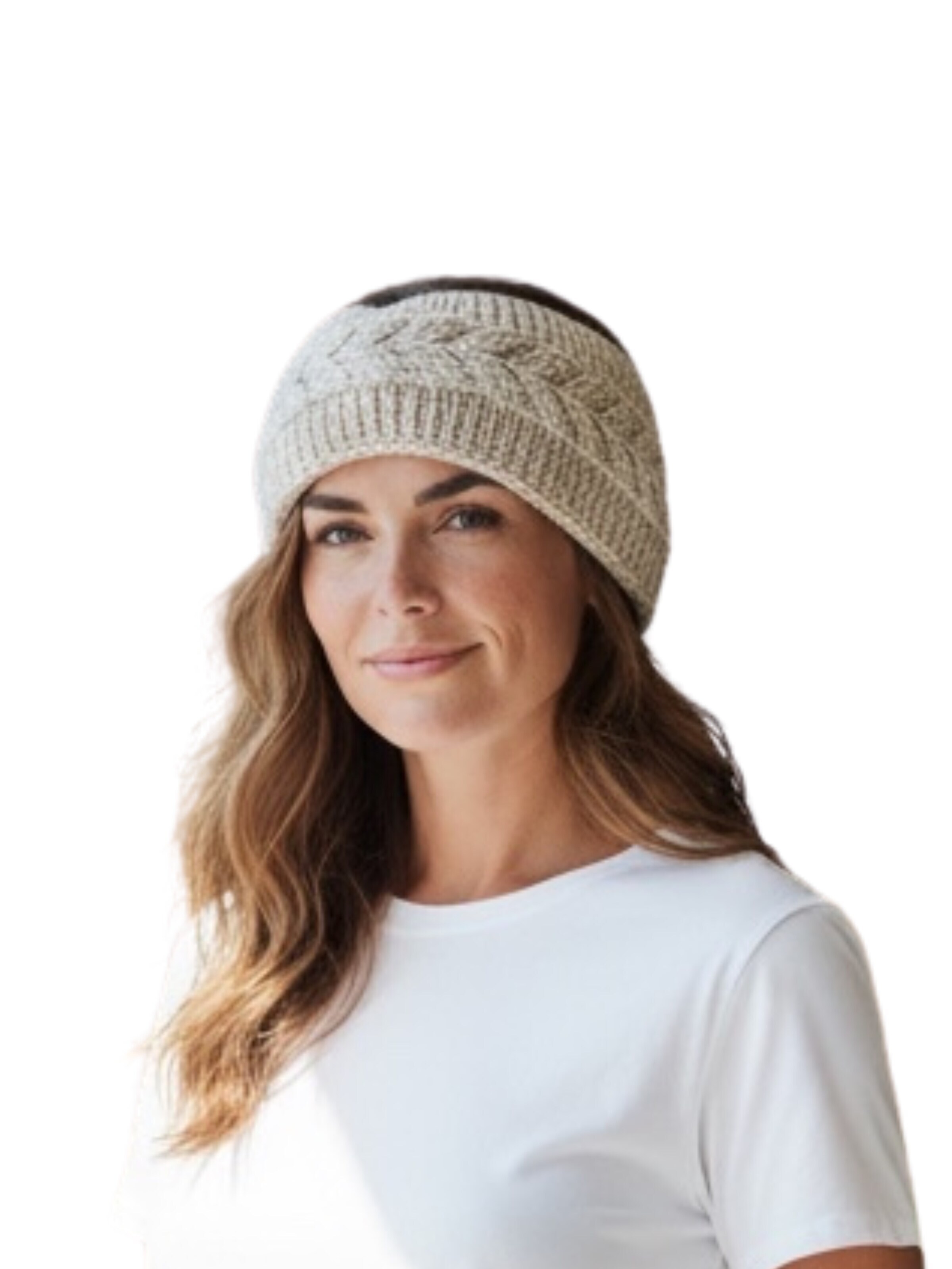 Kumixi Stirnband‌‌‌‌ in Beige: Vorderseite