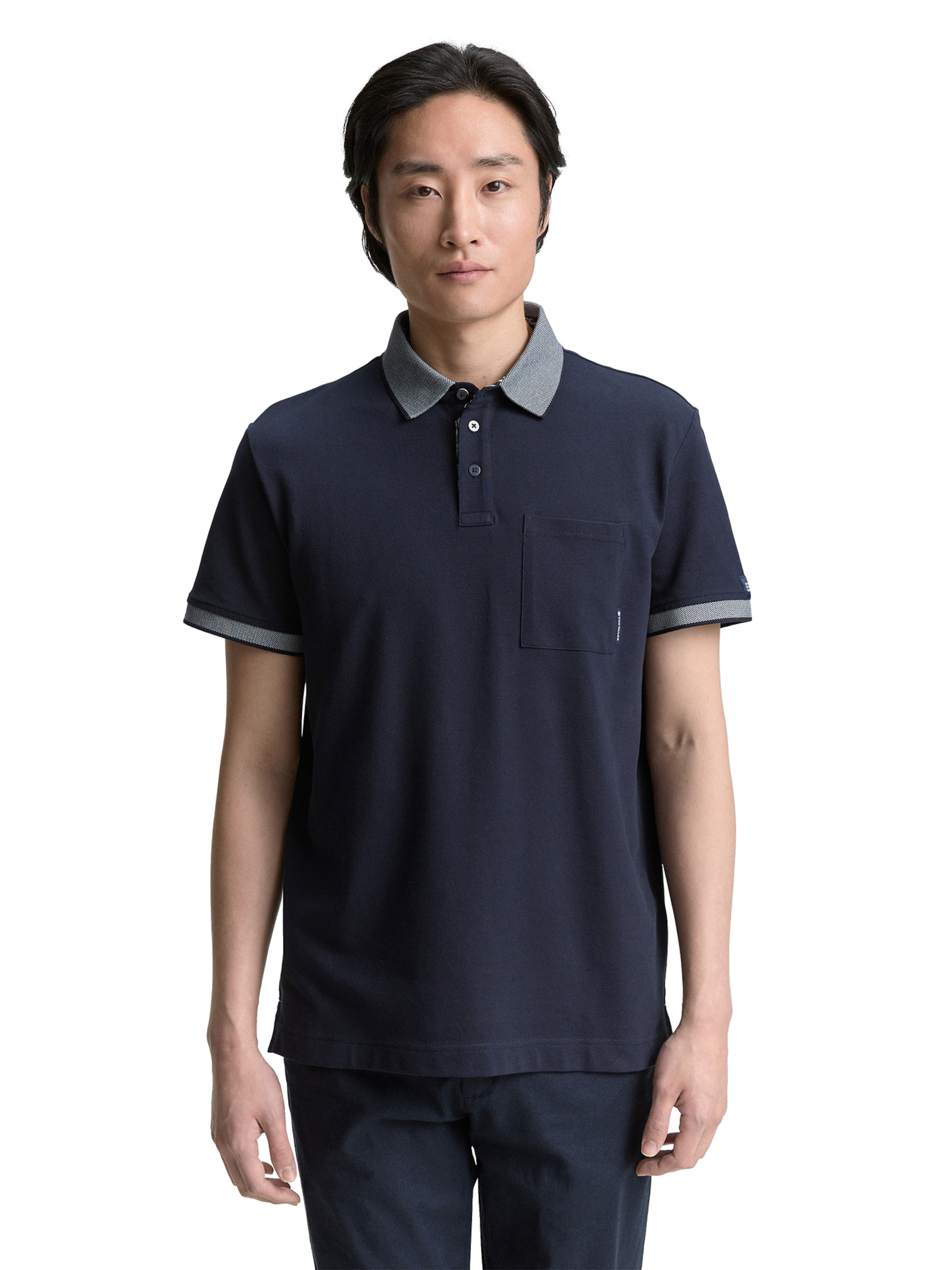 TOM TAILOR Tričko – modrá: přední strana